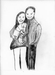 Amanda, Michael, sammy & baby