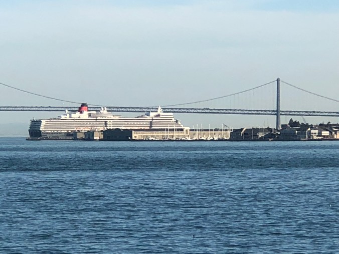 our boat QEII at dock