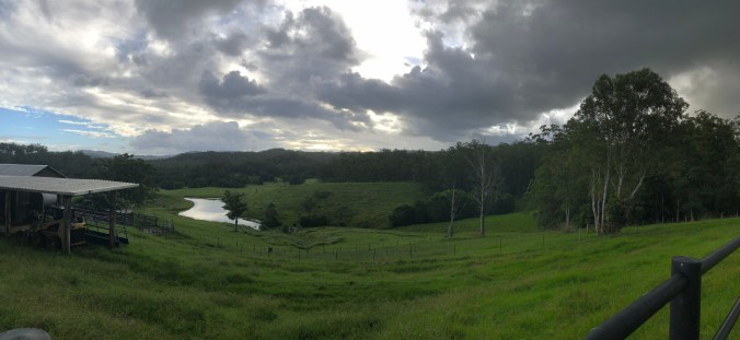 Breton farm pan view from house